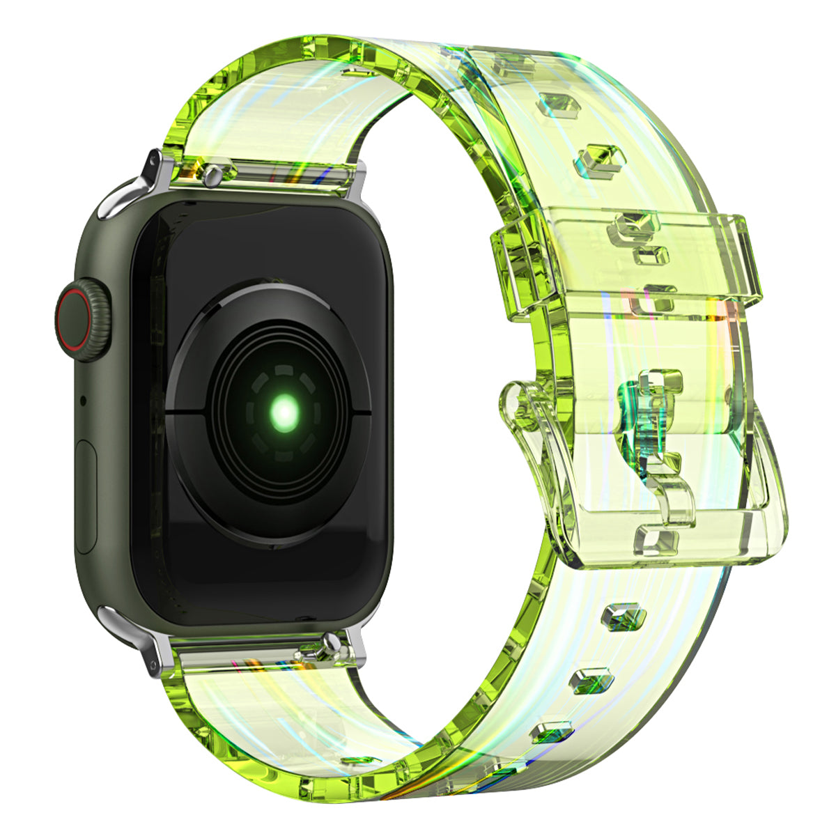 Flexible TPU Adjustable Watch Band Transparent Wrist Strap for Apple Watch Ultra 2 49mm Series 9 45mm SE (2023) 44mm Ultra 49mm Series 8 45mm 7 45mm 6 SE 44mm SE (2022) 44mm 5 4 44mm 3 2 1 42mm Flexible TPU Adjustable Watch Band Transparent Wrist Strap for Apple Watch Ultra 2 49mm Series 9 45mm SE (2023) 44mm Ultra 49mm Series 8 45mm 7 45mm 6 SE 44mm SE (2022) 44mm 5 4 44mm 3 2 1 42mm